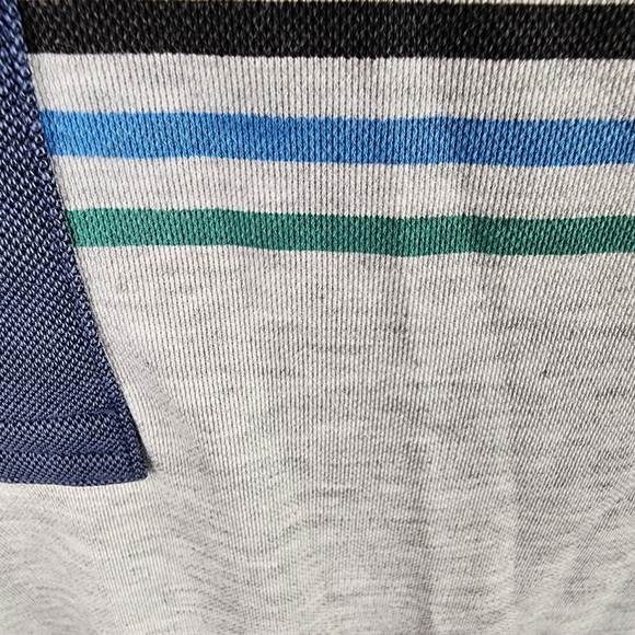 Travis Mathew Polo Shirt Chillie Willies Heather Gray Navy Size Large - Picture 7 of 15